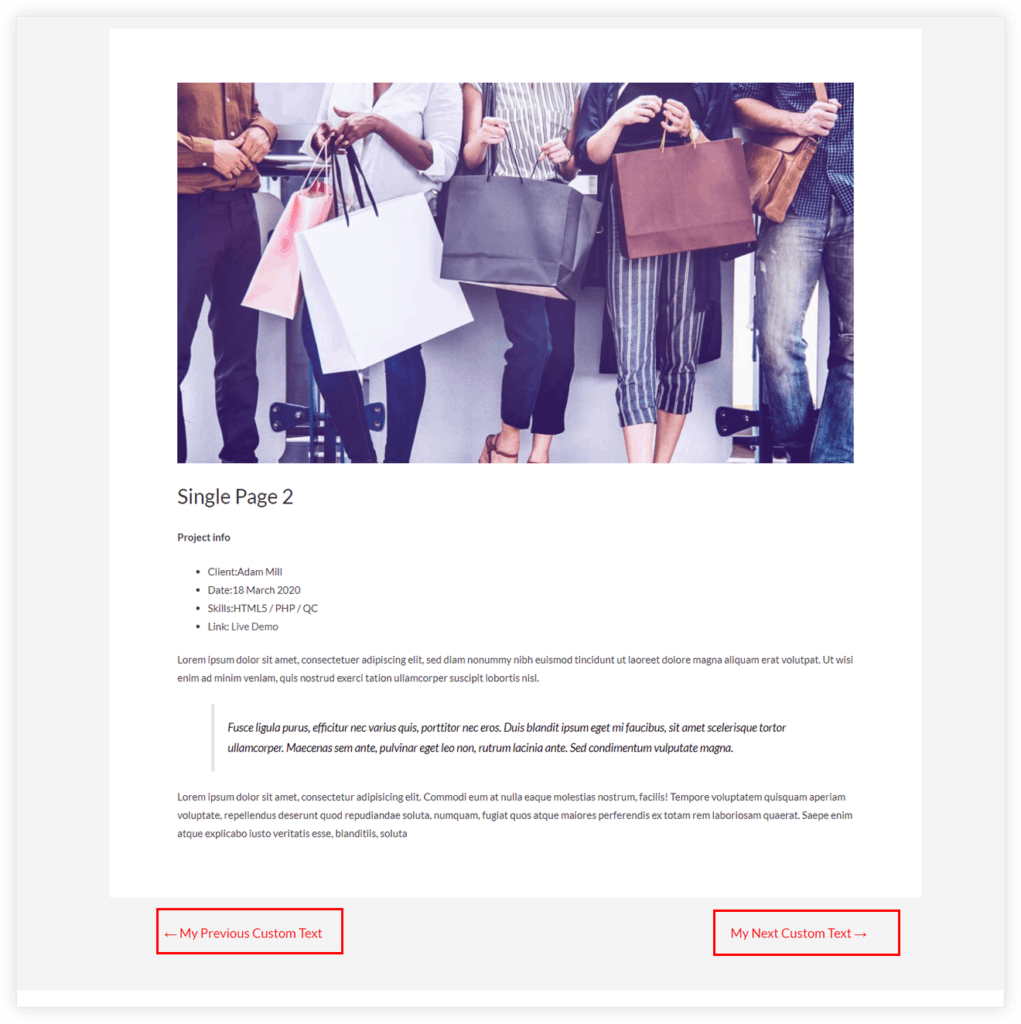 Update Navigation Link Strings on Single Portfolio Page Single Page Custom Navigation Links 1021x1024